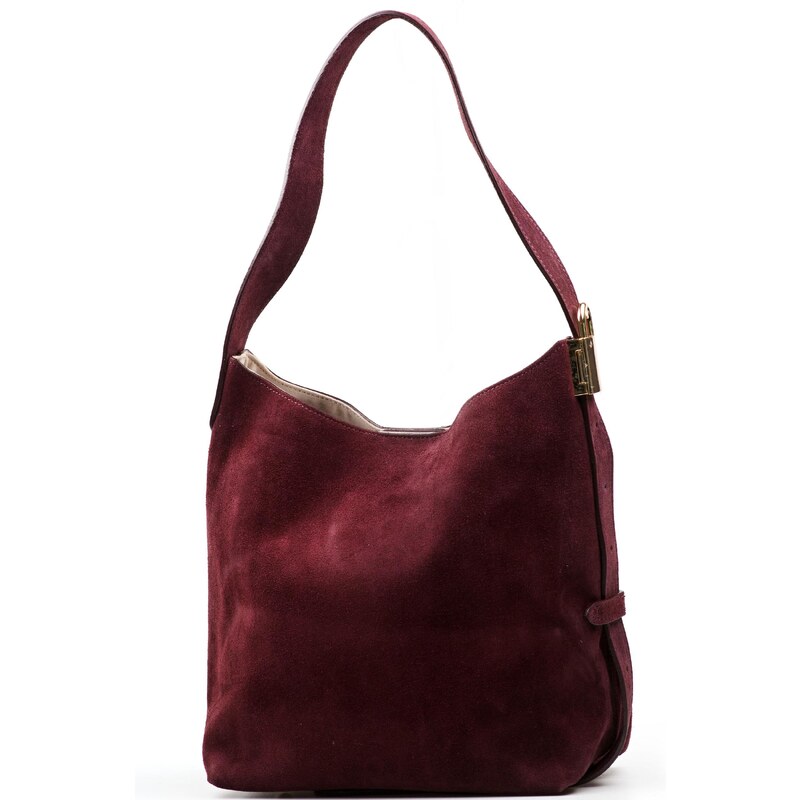 Blaire Kožená kabelka Malve bordó 64988418