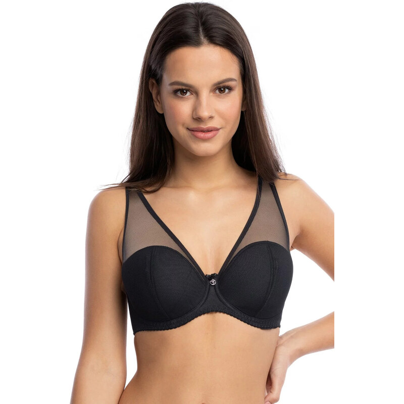 Polovystužená dámska podprsenka semi soft BS 1124 Hera čierna - Gaia 49764456