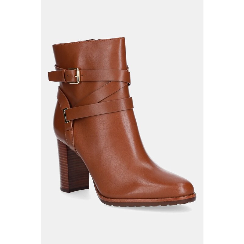 Kožené členkové topánky Lauren Ralph Lauren Cllns Bt Hl 65094476