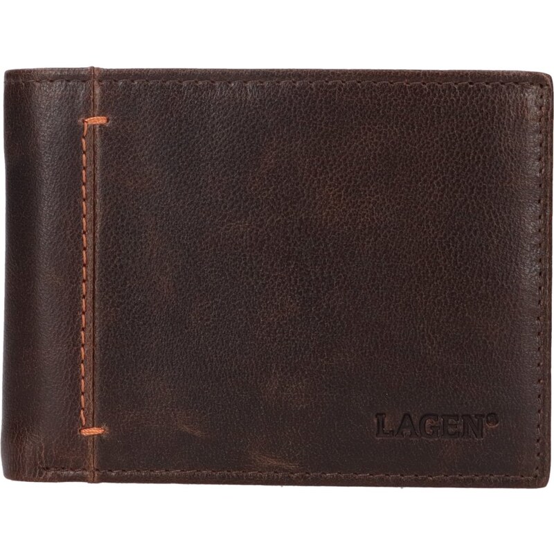 Lagen Pánska kožená peňaženka 212519 coffee 65857831