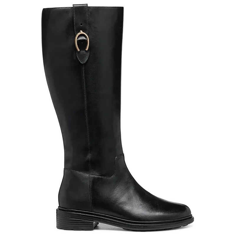 Kožené čižmy Geox D WALK PLEASURE 65120560