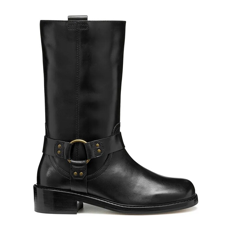 Kožené členkové topánky Geox D NALVIA 65120533