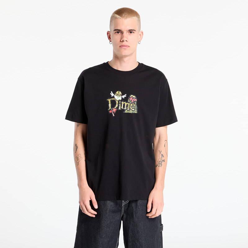 Tričko DIME Classic Fuzzy T-Shirt UNISEX Black XL 65115735