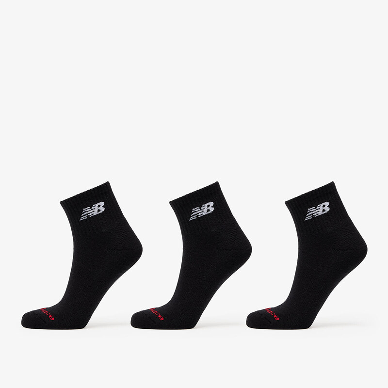 Ponožky New Balance Everyday Ankle Socks 3-Pack Black S 65115759