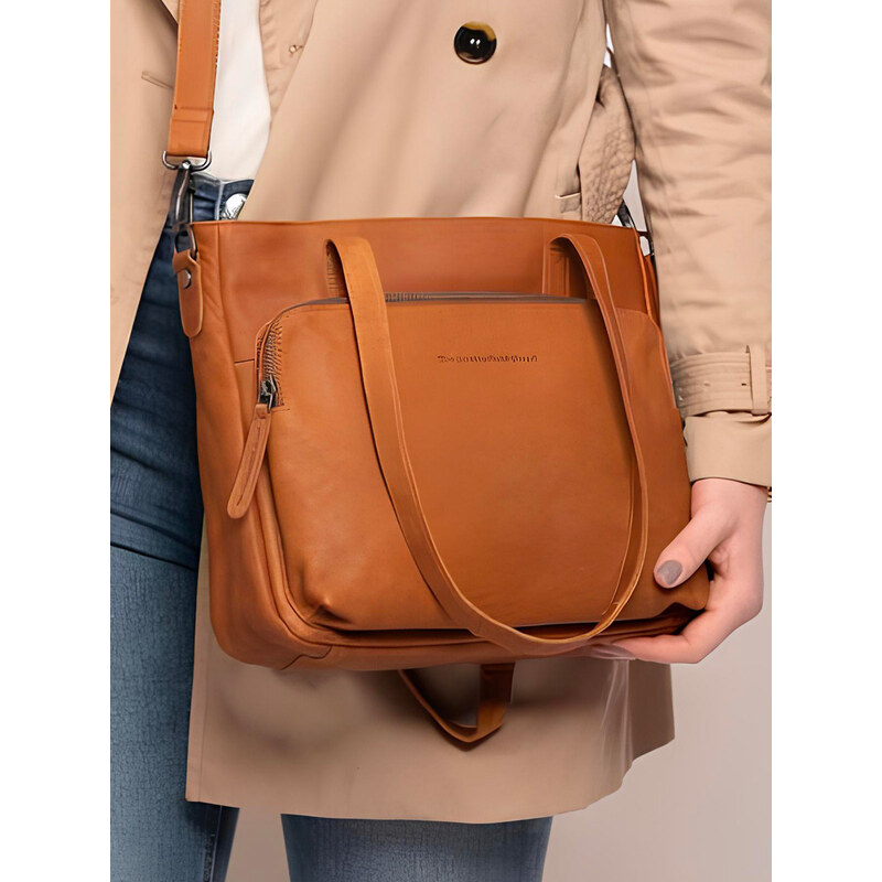 Dámska kožená kabelka The Chesterfield Brand Alena - koňak 58430269