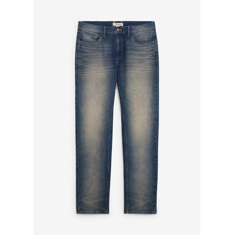bonprix Strečové džínsy, Regular Fit, rovné, farba modrá 65119308