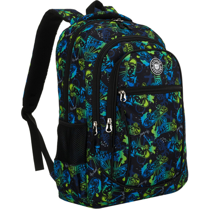 Peterson Detský školský batoh so skateboardovým motívom – ľahký, 65119700