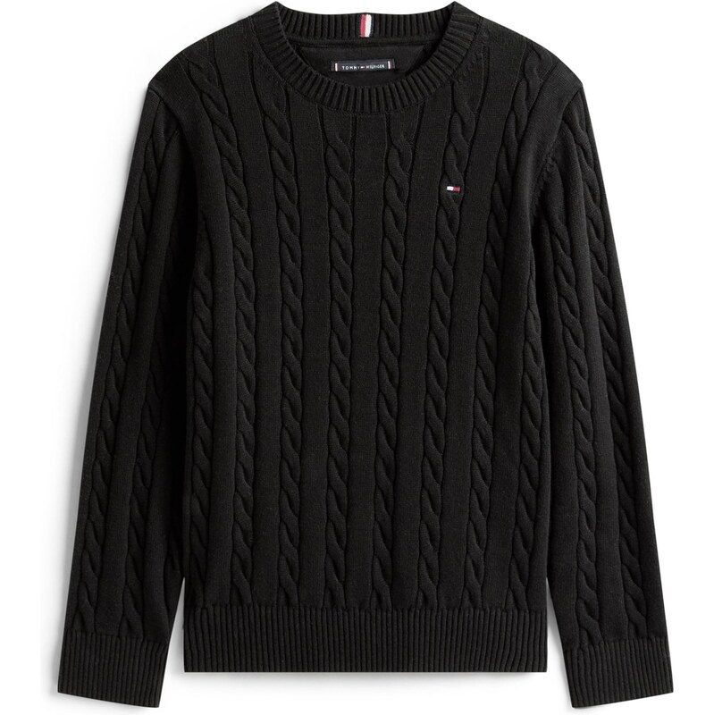 TOMMY HILFIGER Sveter Essential Cable čierna 65121191