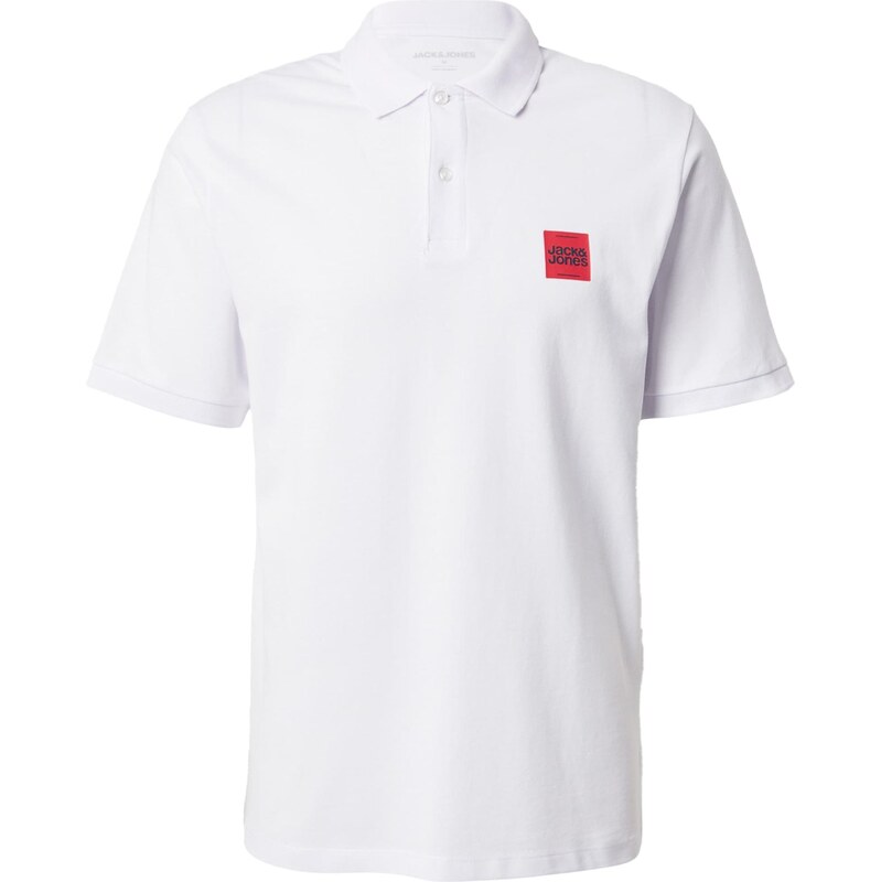 JACK & JONES Tričko JJBrandy červená / biela 65121278