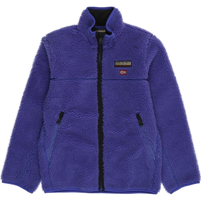 NAPAPIJRI Funkčná flisová bunda TYNIK indigo / červená / čierna 65121351