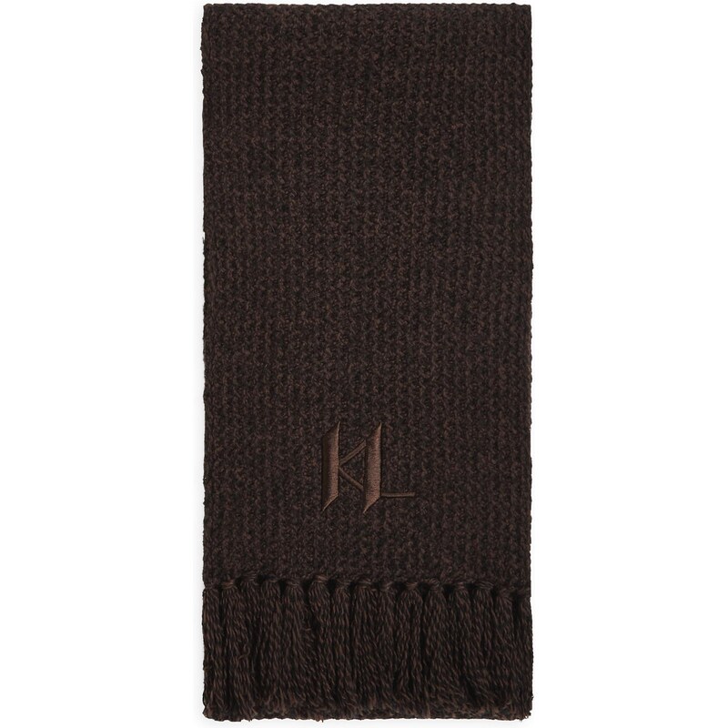 Karl Lagerfeld Šál tmavohnedá 65121206