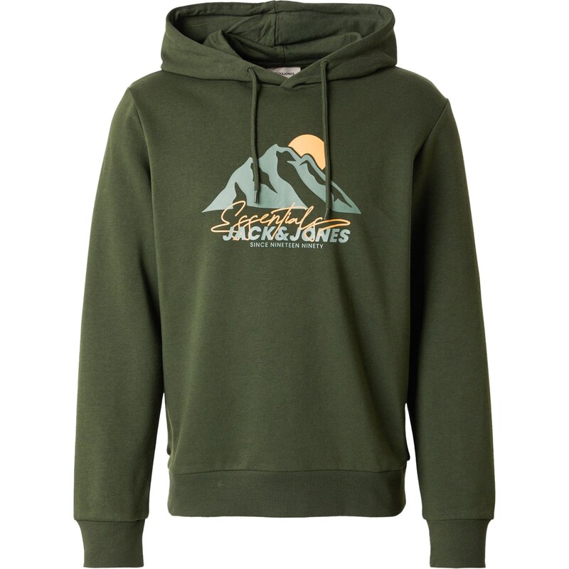 JACK & JONES Mikina JJSUN medová / nefritová / jedľová 65475063