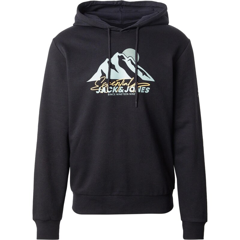 JACK & JONES Mikina JJSun svetlomodrá / oranžová / čierna 65475065