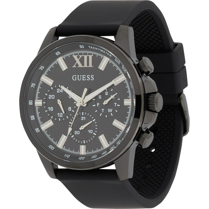 GUESS Analógové hodinky Walker sivá / čierna / biela 65139196