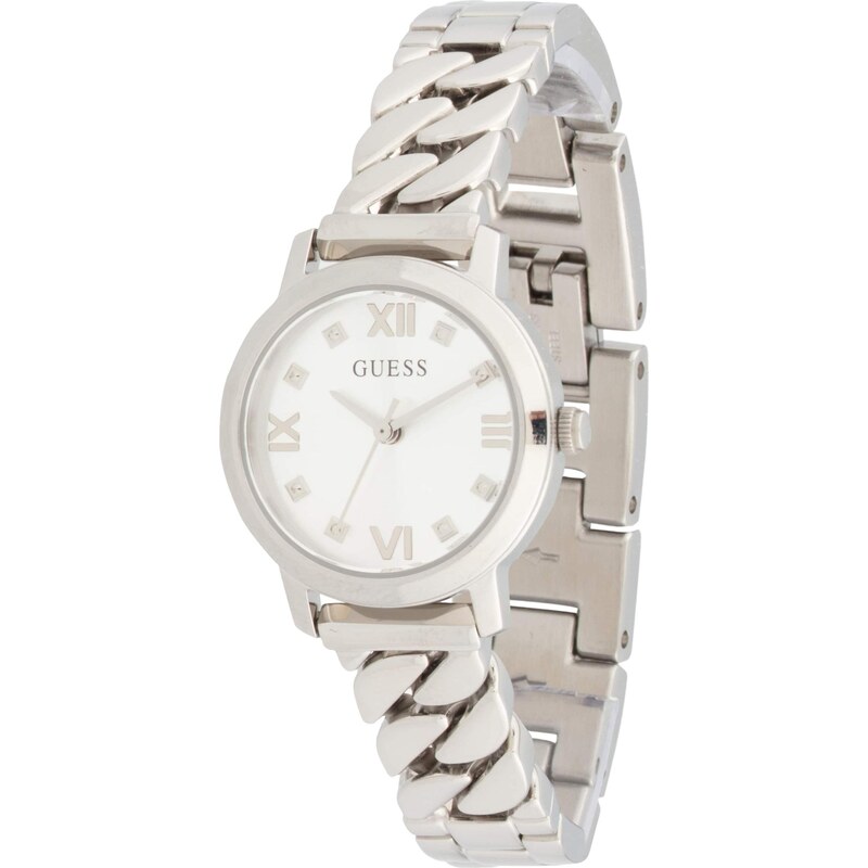 GUESS Analógové hodinky BEJEWELED strieborná 65204573
