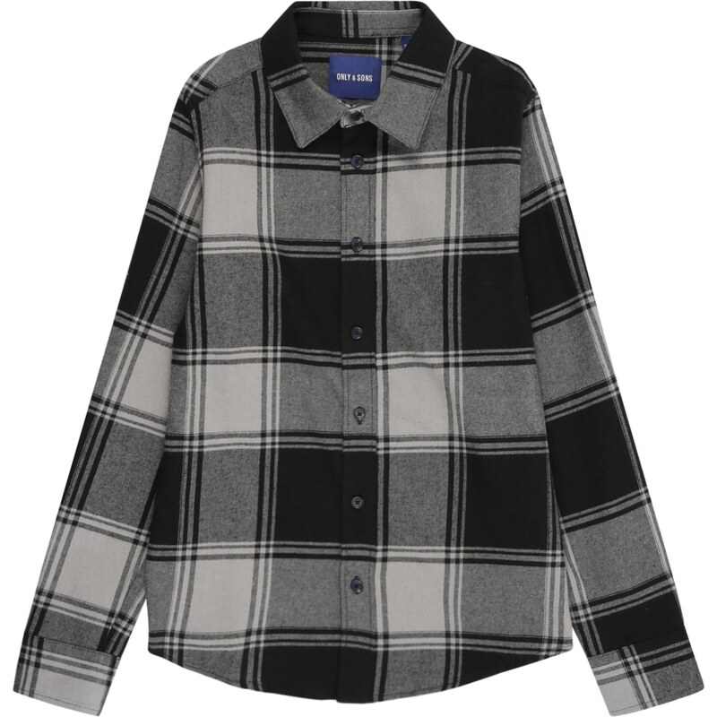 Only & Sons Junior Košeľa OSJGUDMUND svetlosivá / sivá melírovaná / 65980857
