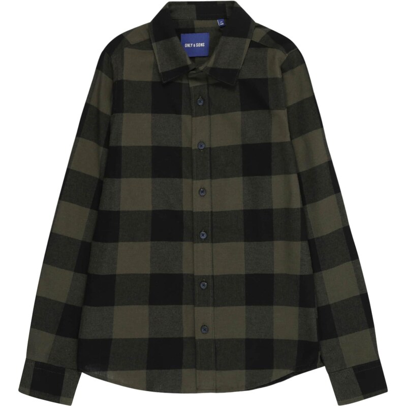 Only & Sons Junior Košeľa OSJGUDMUND olivová / jedľová 65980859