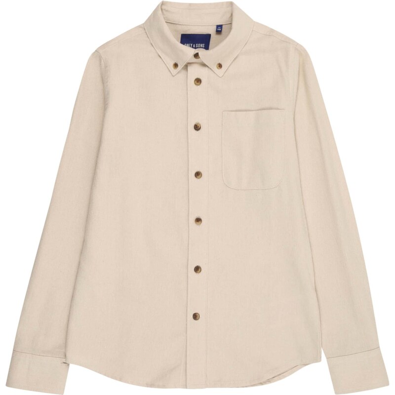 Only & Sons Junior Košeľa OSJGUDMUND sivobéžová 65980858