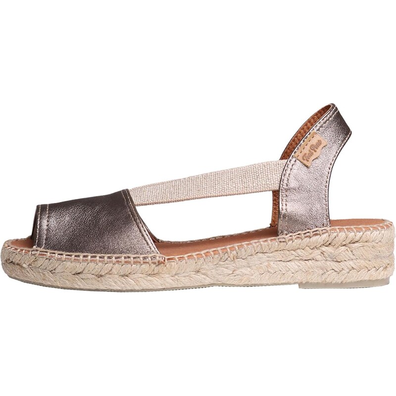 Toni Pons Espadrilky GOL-QT strieborná 65484743