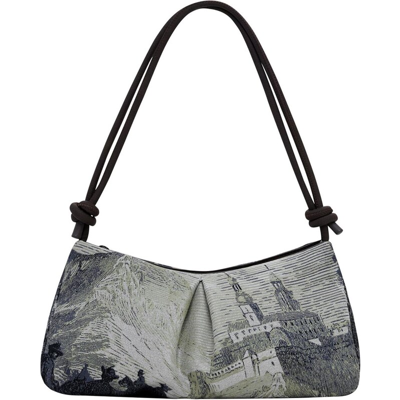 Desigual Kabelka na rameno sivá / čierna 65656800