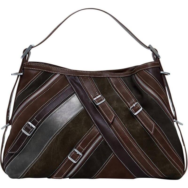 Desigual Kabelka na rameno tmavohnedá 65656856