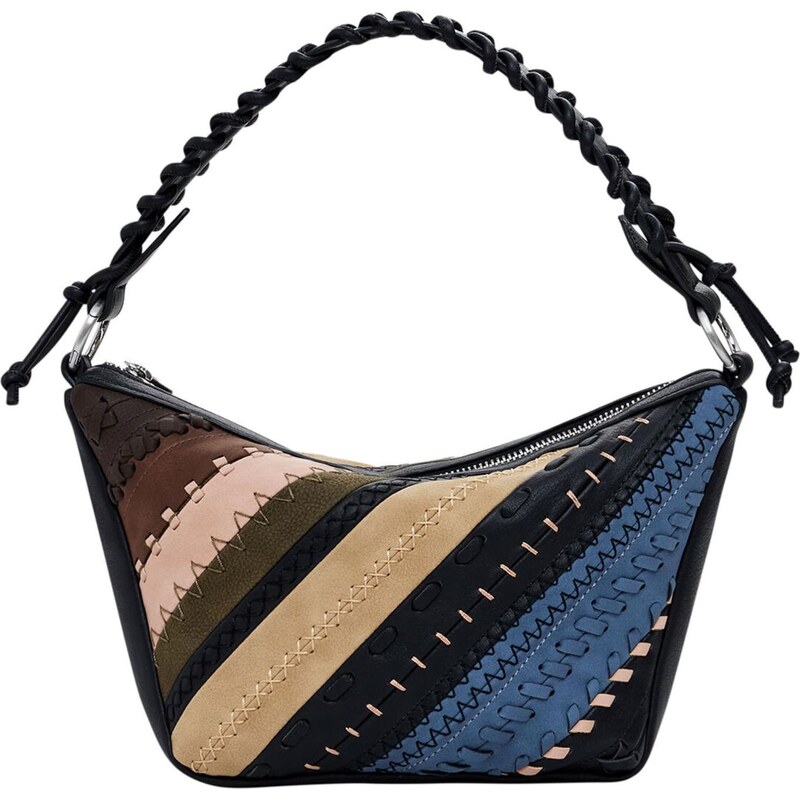 Desigual Kabelka na rameno zmiešané farby / čierna 65656899
