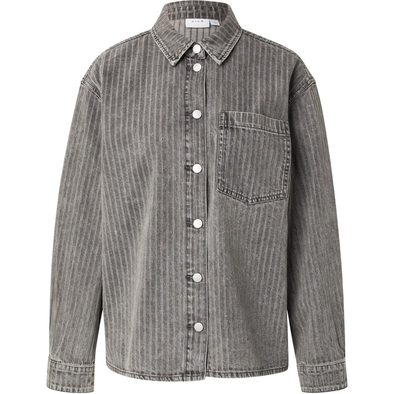 VILA Blúzka VIARIE sivý denim 65889087