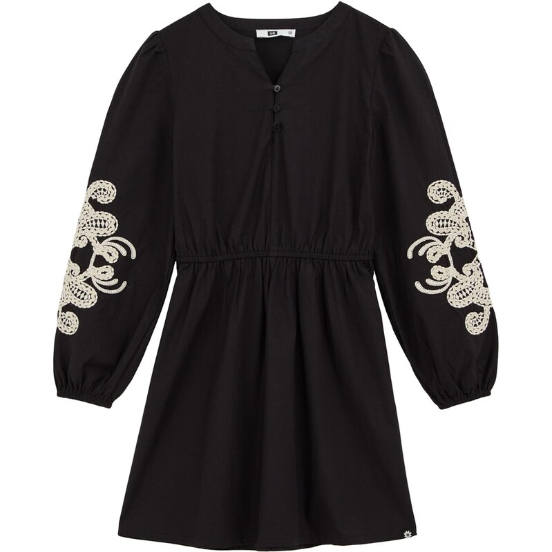 WE Fashion Šaty čierna / biela 65882887