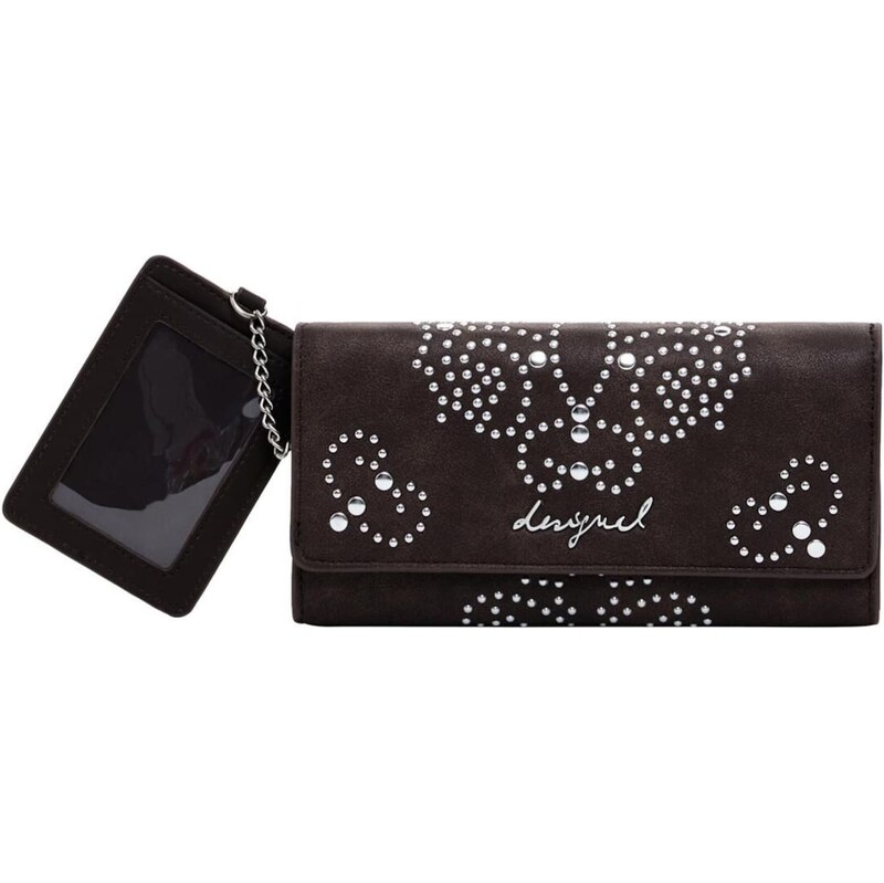 Desigual Peňaženka tmavohnedá / strieborná 65656792