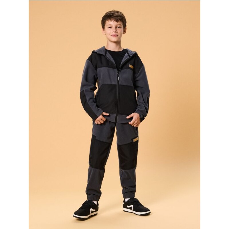 Sinsay - Teplákové joggery - tmavosivá 65764008