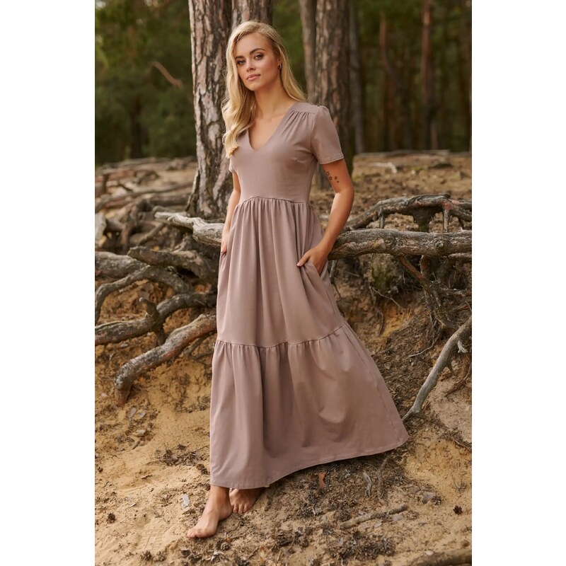 Makadamia Maxi šaty Makadamia mokka 65125787