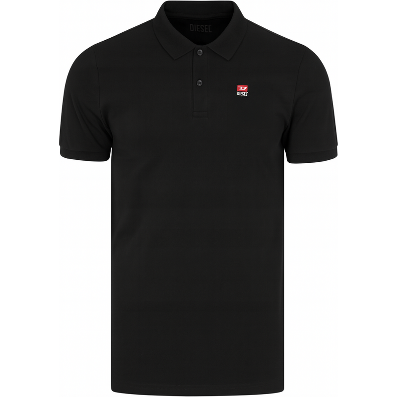 DIESEL Logo Black polo tričko 65129728