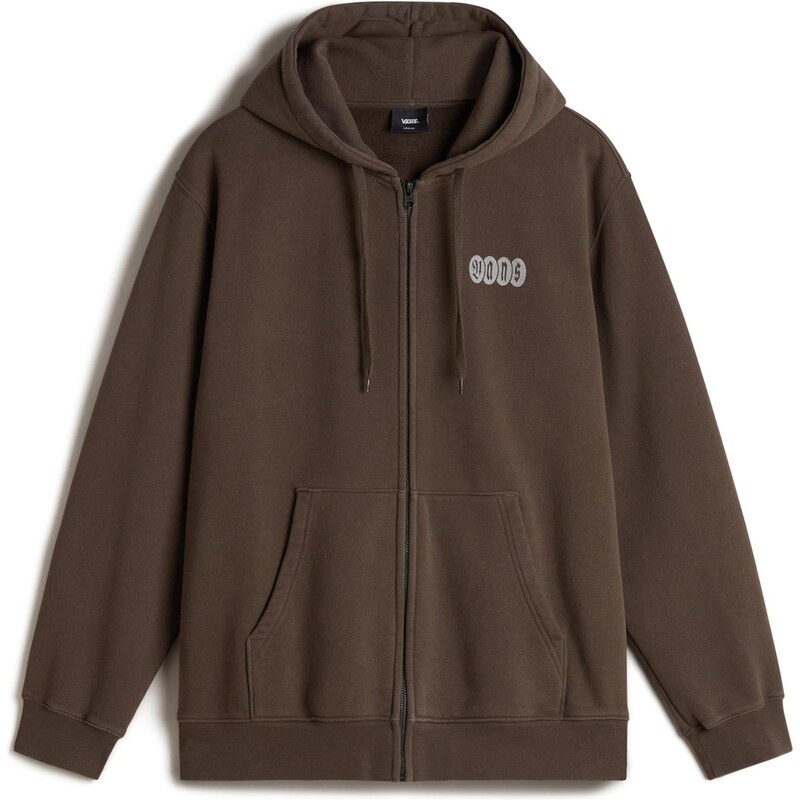 VANS Tepláková bunda Earthbound čokoládová / svetlosivá 65484641