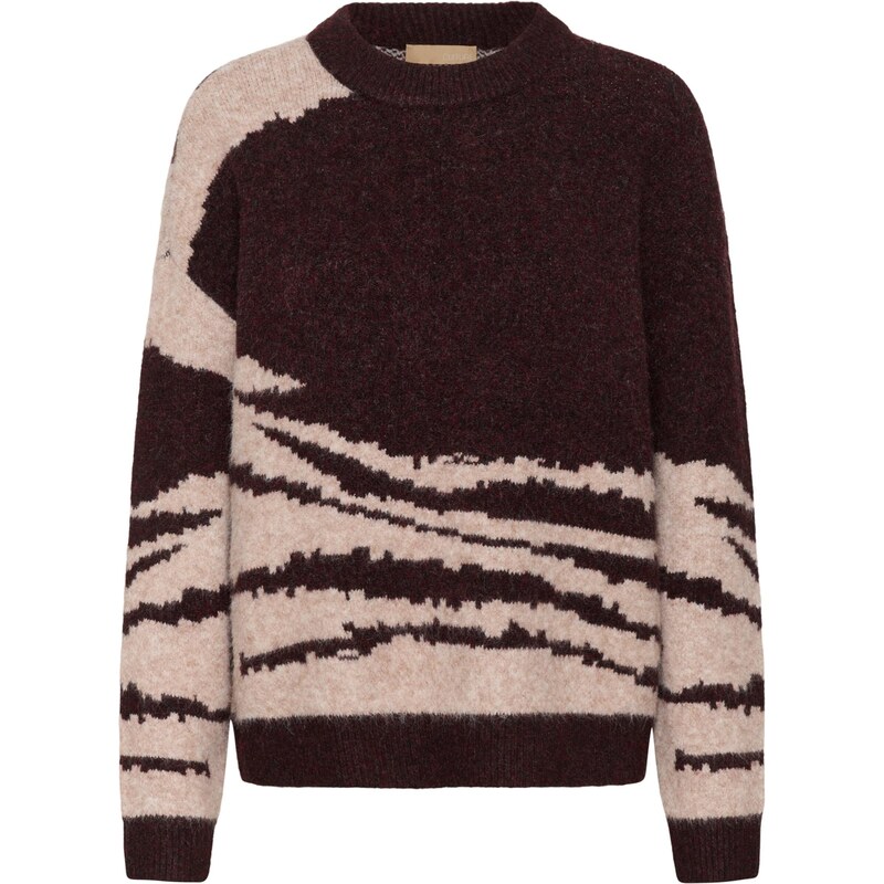 CULTURE Sveter Zinna hnedá / svetlohnedá 65133585