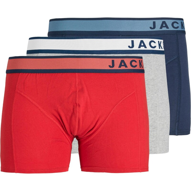 JACK & JONES Boxerky JACDENVER námornícka modrá / svetlosivá / sivá 65133657