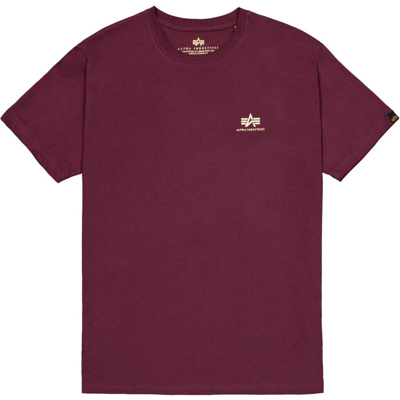 ALPHA INDUSTRIES Tričko béžová / burgundská 65133663