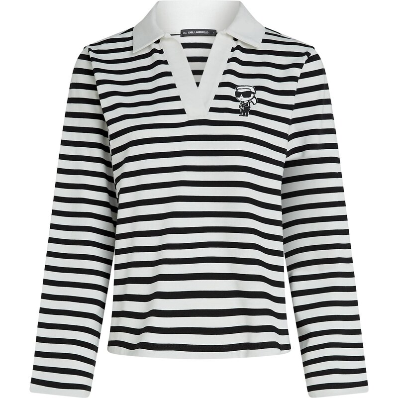 Karl Lagerfeld Tričko čierna / biela 65133681
