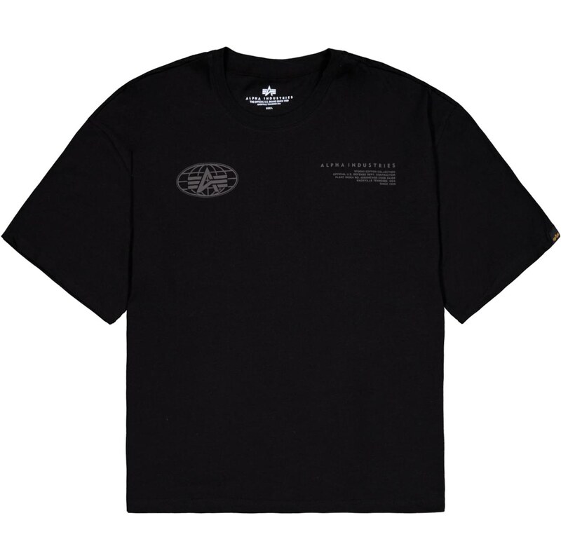 ALPHA INDUSTRIES Tričko sivá / čierna 65133723