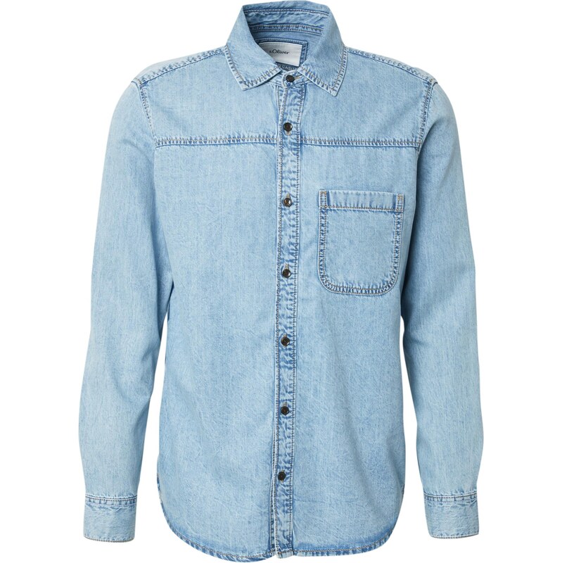 s.Oliver Košeľa modrá denim 65146459