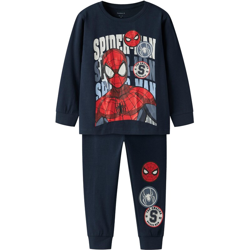 NAME IT Pyžamo NMMocti Spider námornícka modrá / zafírová / 65146506