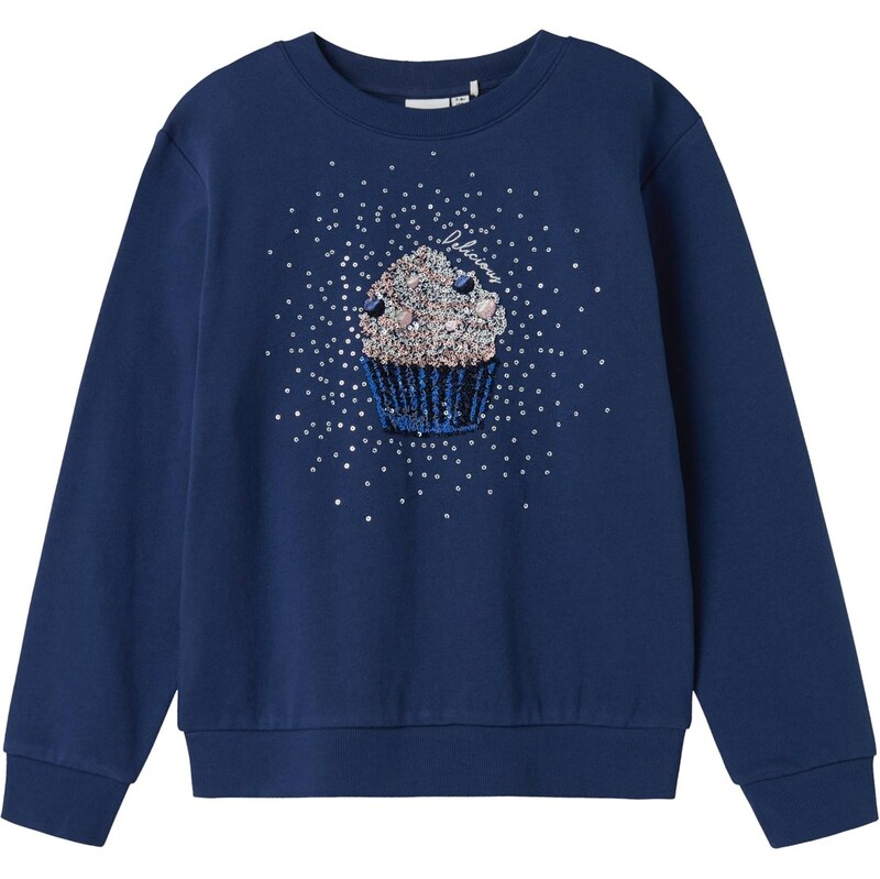NAME IT Mikina NKFNUASA telová / modrá / tmavomodrá / strieborná 65323581