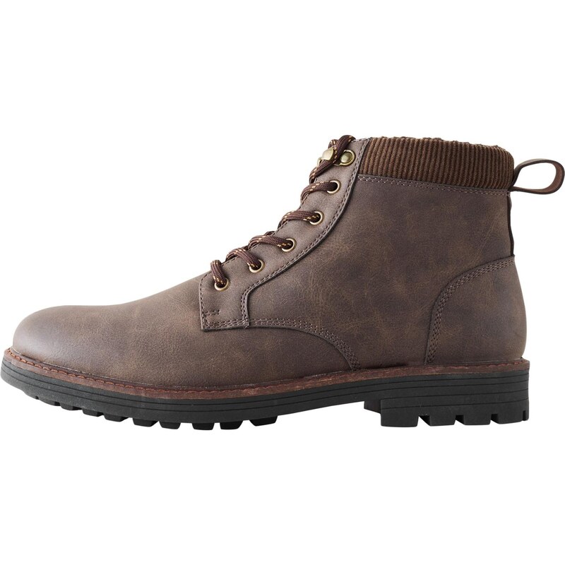 Next Šnurovacie čižmy hnedá 65885223