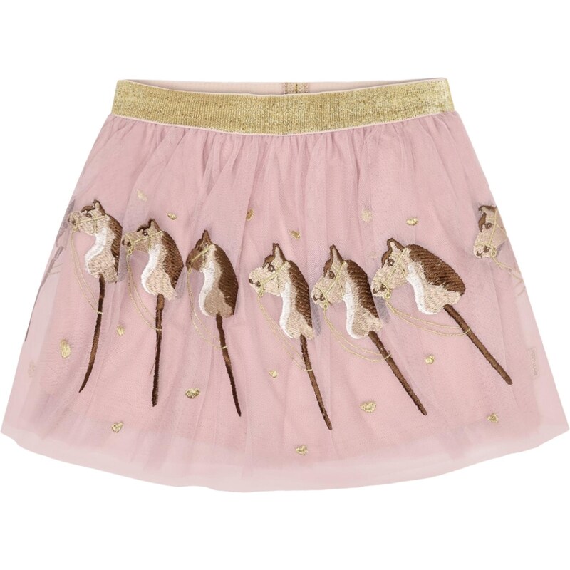 Hust & Claire Sukňa Ninna Horse béžová / tmavohnedá / ružová / biela 65843952