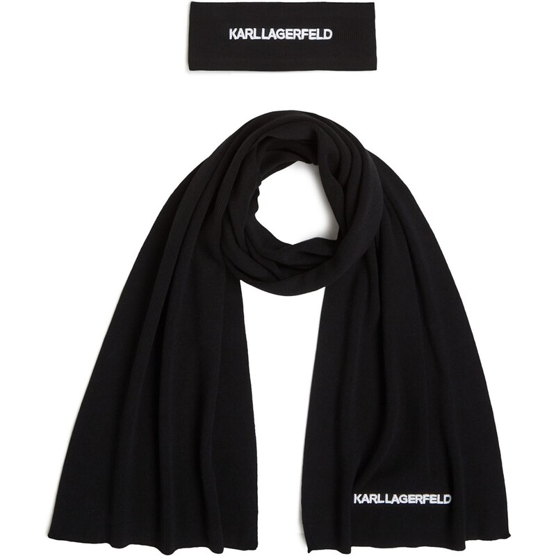 Karl Lagerfeld Šál čierna / biela 65387938