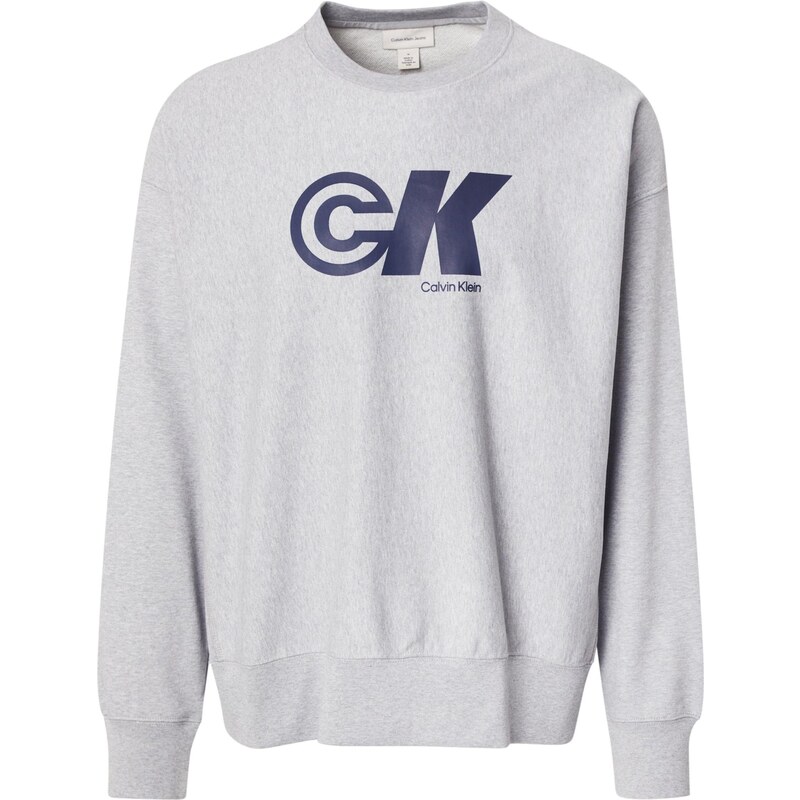 Calvin Klein Jeans Mikina tmavomodrá / sivá 65139204