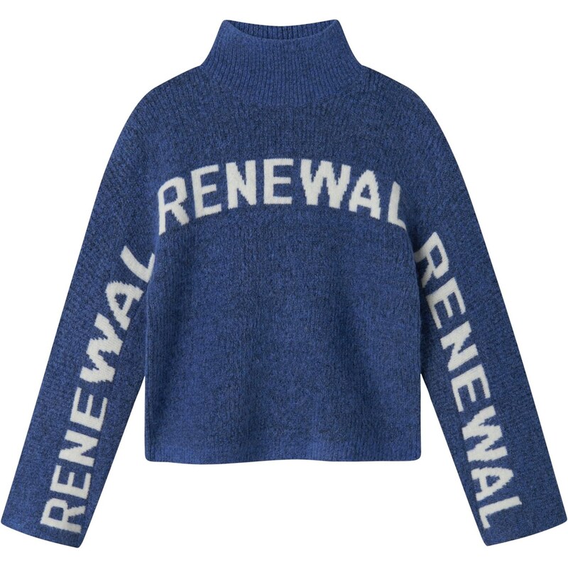 NAME IT Sveter NKFNuva modrá melírovaná / biela 65415209