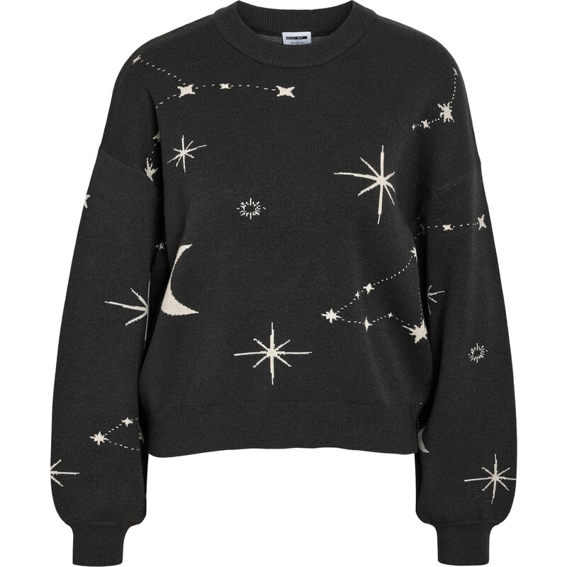 Noisy may Sveter NMCHARLOTT antracitová / biela 65853185