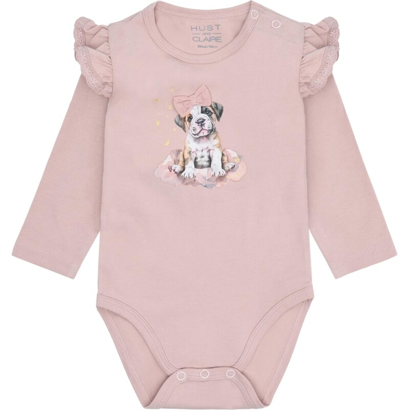 Hust & Claire Body Bri Sweet Puppy brokátová / ružová / čierna / biela 65843964