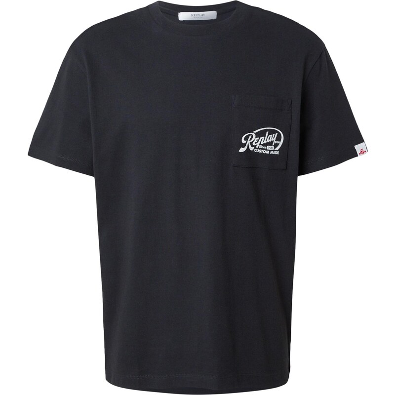 REPLAY Tričko čierna / biela 65133352