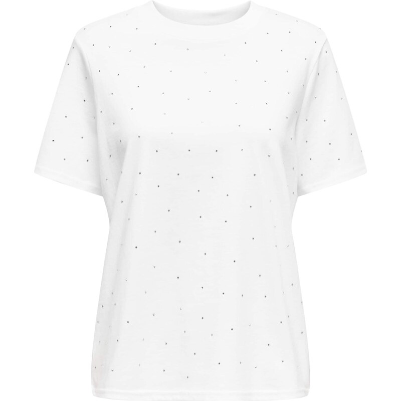 ONLY Tričko ONLMONJA strieborná / biela 65889357